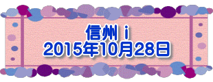 信州ⅲ 2015年10月29～30日